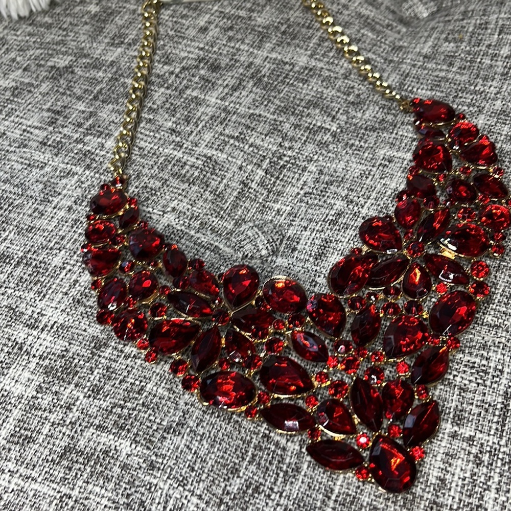 Ruby necklace set - Picture 6 of 6